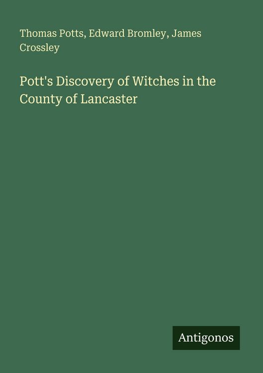 Produktbild: Pott's Discovery of Witches in the County of Lancaster