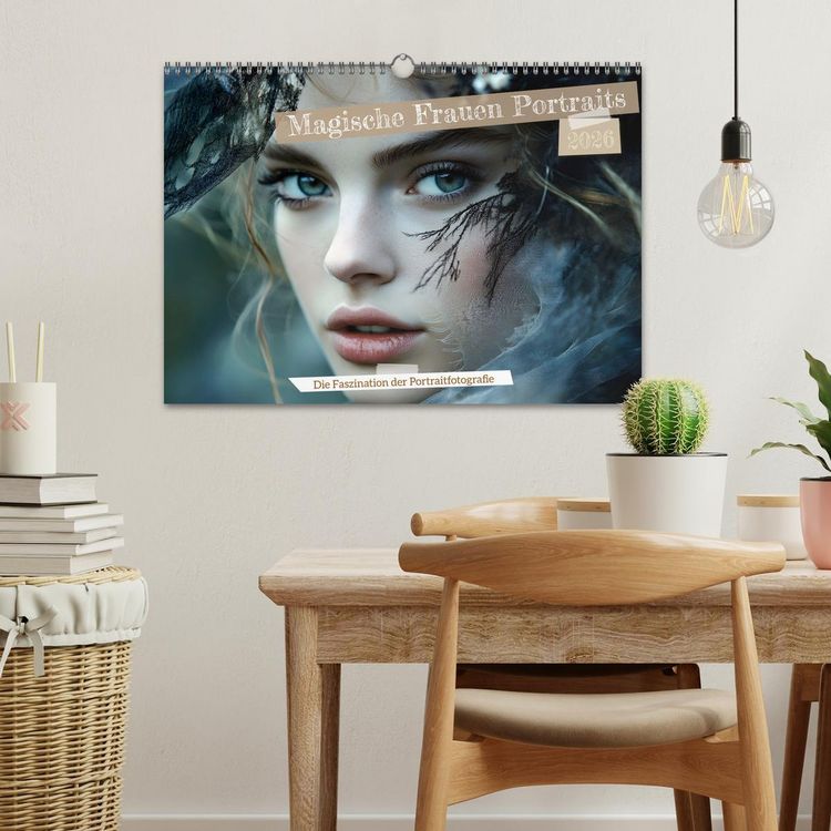 Produktbild: Magische Frauen Portraits (Wandkalender 2026 DIN A3 quer), CALVENDO Monatskalender