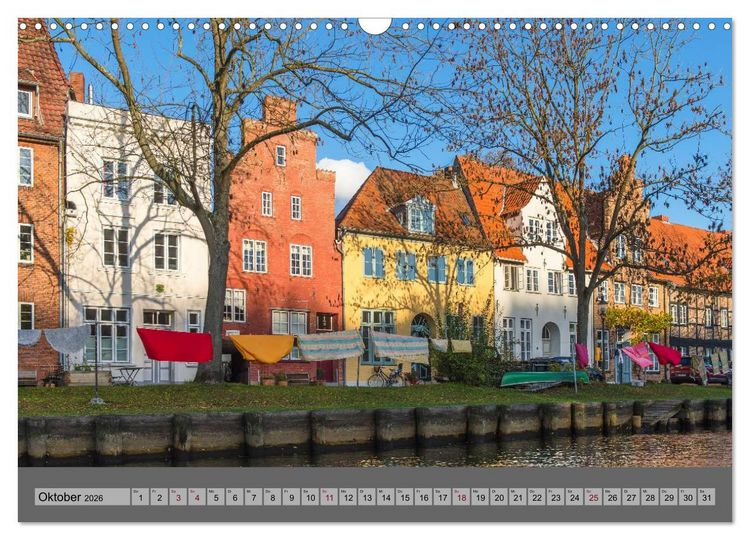 Produktbild: Ansichten der L&uuml;becker Altstadtinsel (Wandkalender 2026 DIN A3 quer), CALVENDO Monatskalender