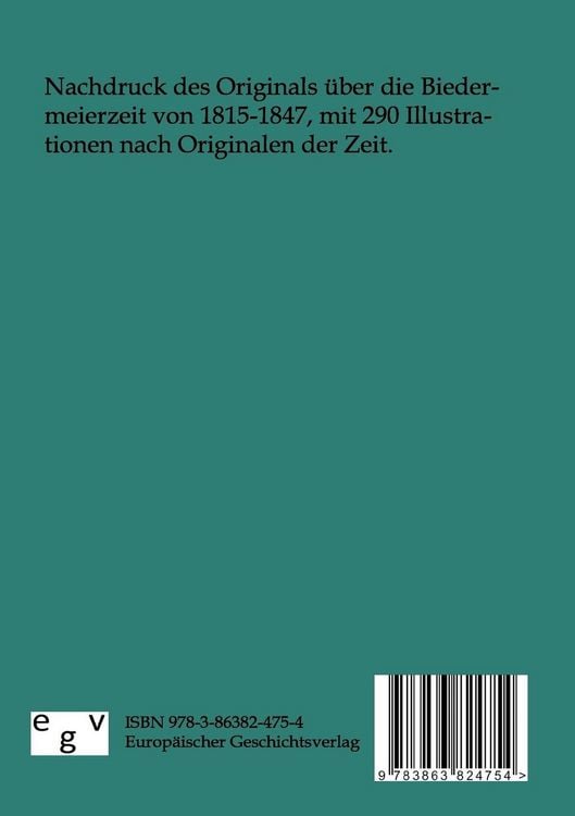 Produktbild: Biedermeier - Deutschland von 1815-1847