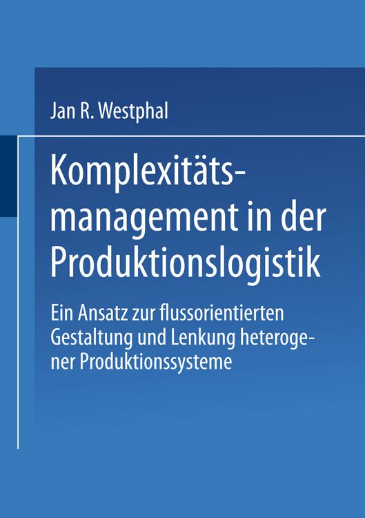 Produktbild: Komplexit&auml;tsmanagement in der Produktionslogistik