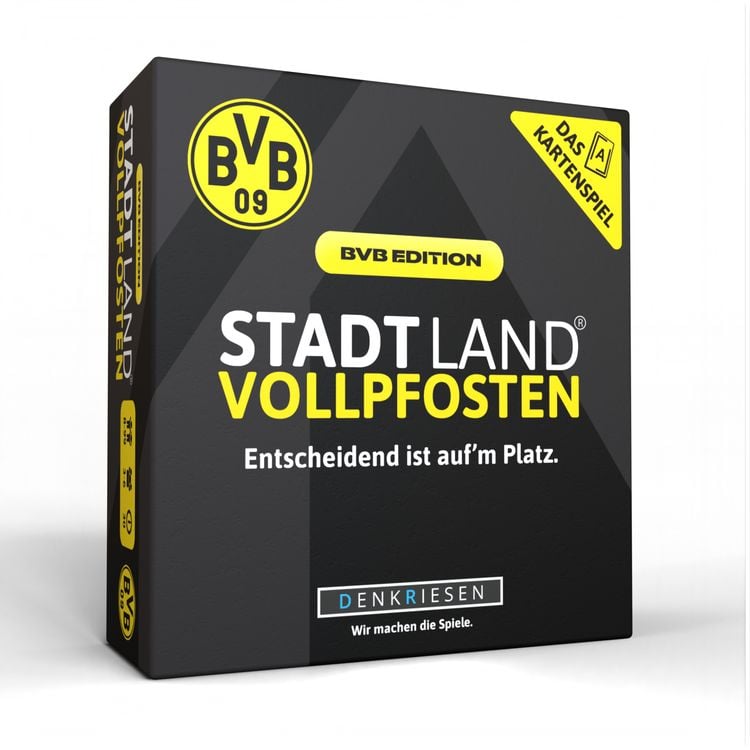 Bild vom Artikel DENKRIESEN - STADT LAND VOLLPFOSTEN® - Das Kartenspiel - BVB EDITION - "Entscheidend ist auf'm Platz." vom Autor Denis Görz