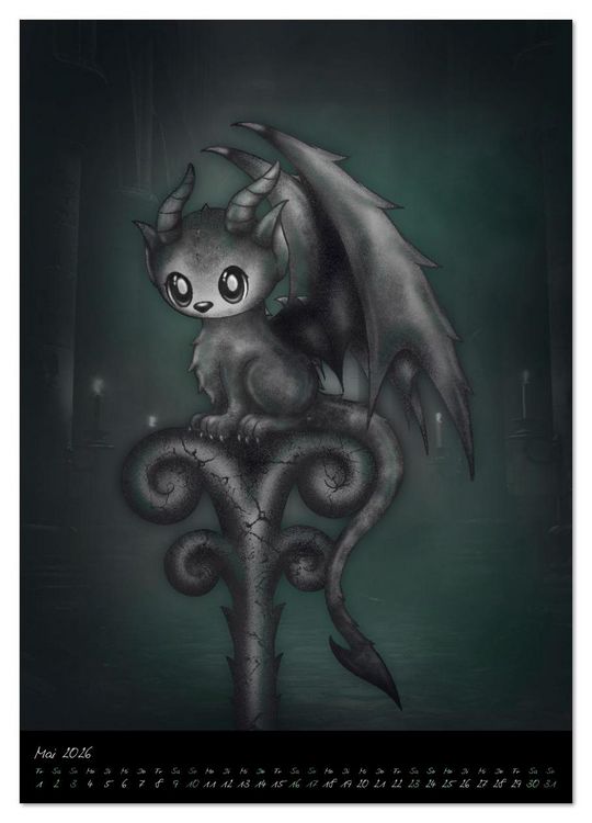 Produktbild: Gothic Fantasy Tiere (Wandkalender 2026 DIN A3 hoch), CALVENDO Monatskalender