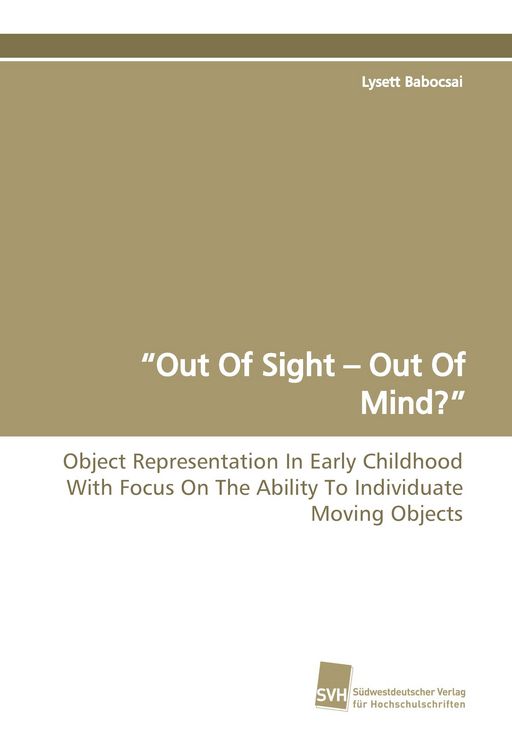 Produktbild: "Out Of Sight - Out Of Mind?"