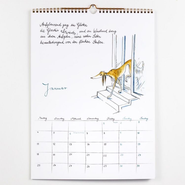 Produktbild: Rilke-Kalender 2027 &ndash; Wandkalender