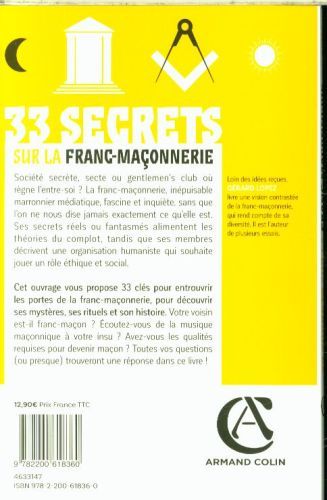 Produktbild: 33 secrets sur la franc-ma&ccedil;onnerie