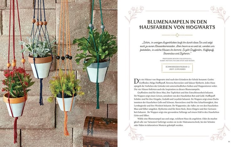 Produktbild: Aus den Filmen zu Harry Potter: Magische Kr&auml;uterkunde - Zauberhafte DIY-Projekte, Terrarien und viele weitere gr&uuml;ne Inspirationen