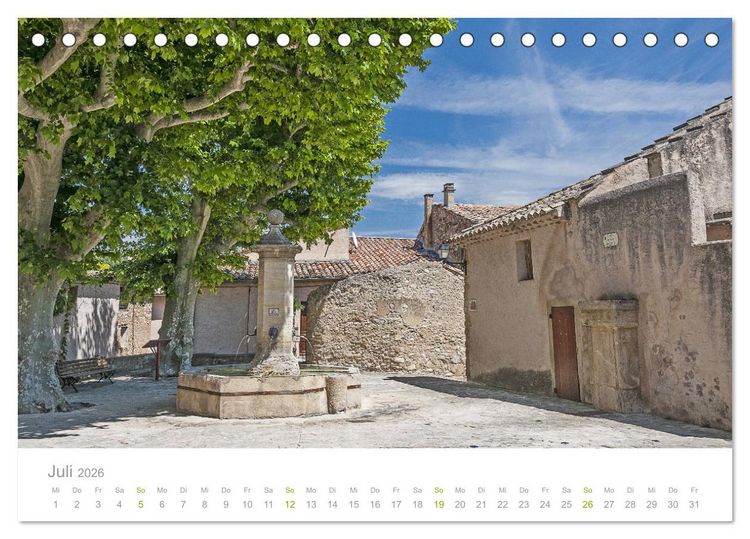 Produktbild: Provence: Malerisches S&uuml;dfrankreich (Tischkalender 2026 DIN A5 quer), CALVENDO Monatskalender