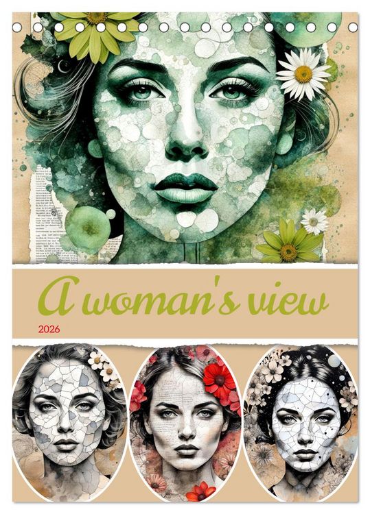 Produktbild: A woman's view (Desk Calendar 2026 DIN A5 portrait), CALVENDO 12 Month DeskCalendar