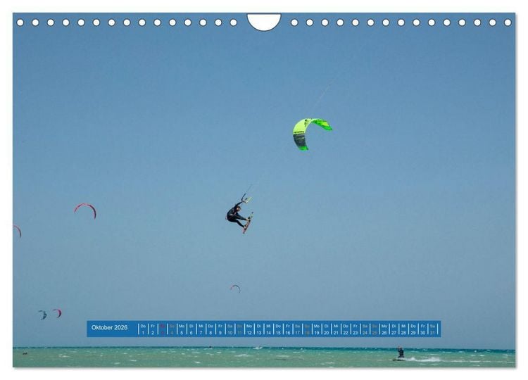 Produktbild: Kite Boarding El Gouna (Wandkalender 2026 DIN A4 quer), CALVENDO Monatskalender