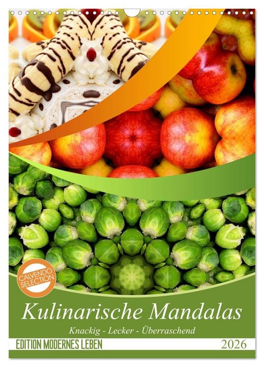 Produktbild: Kulinarische Mandalas (Wandkalender 2026 DIN A3 hoch), CALVENDO Monatskalender