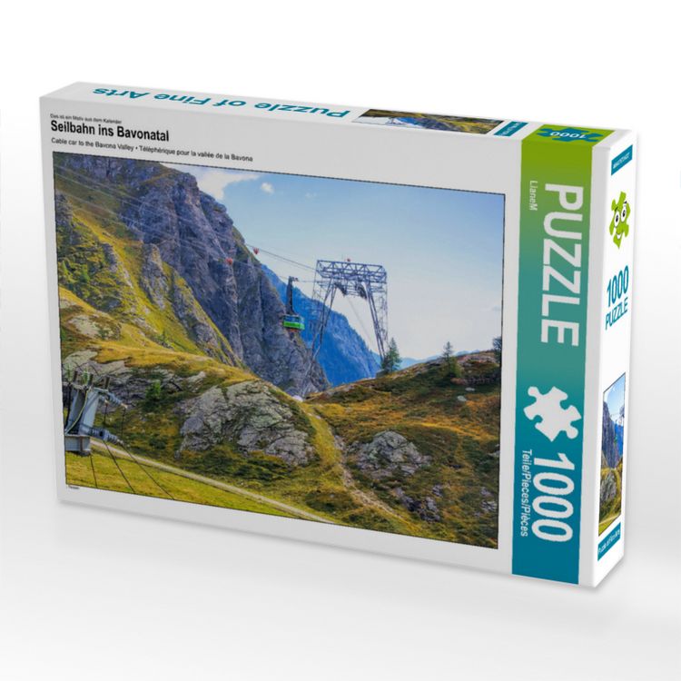 Produktbild: CALVENDO Puzzle Seilbahn ins Bavonatal | 1000 Teile Lege-Gr&ouml;&szlig;e 64x48cm Foto-Puzzle f&uuml;r gl&uuml;ckliche Stunden