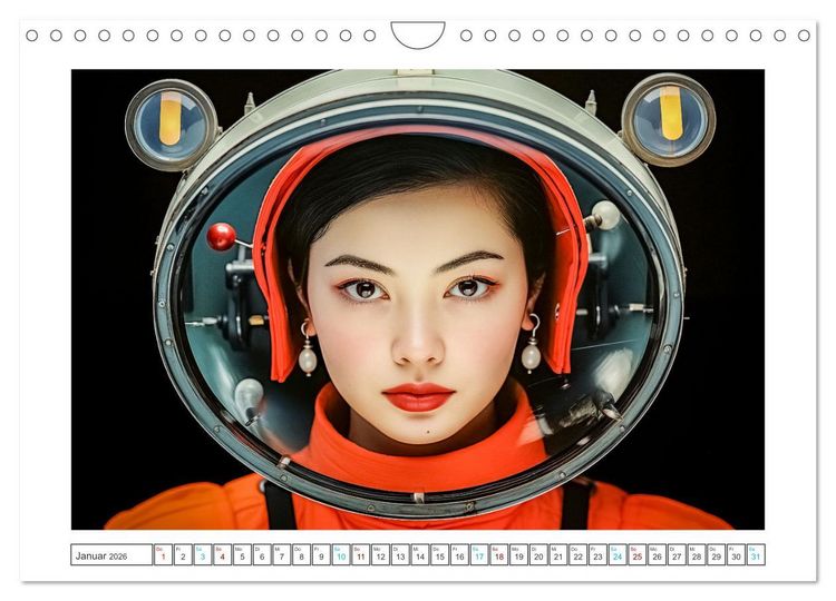 Produktbild: Astronauten Outfits (Wandkalender 2026 DIN A4 quer), CALVENDO Monatskalender