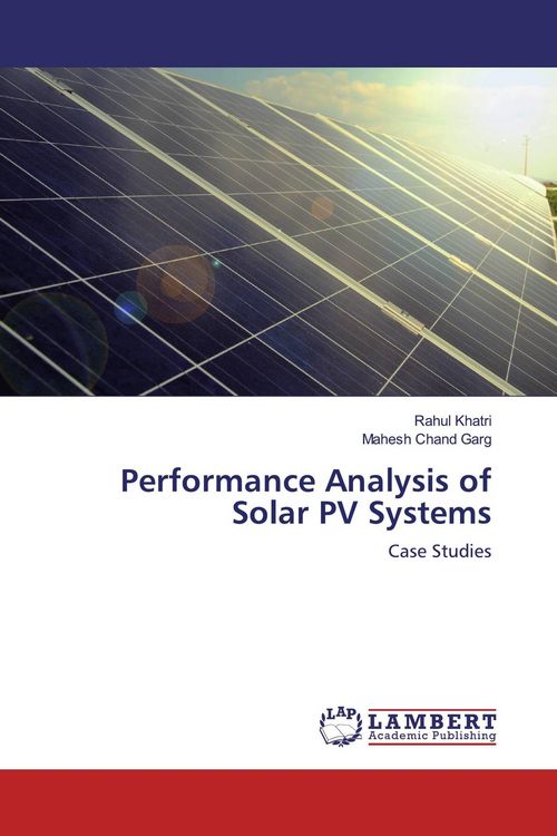Produktbild: Performance Analysis of Solar PV Systems