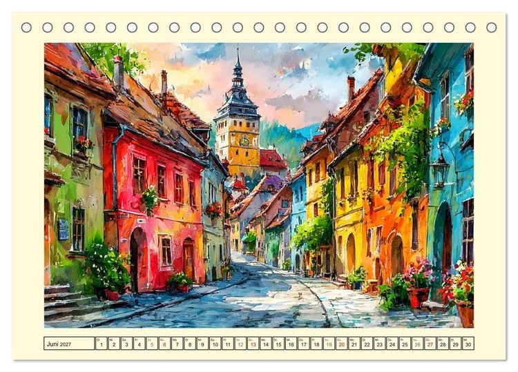 Produktbild: Rum&auml;nien. Zwischen Karpaten und K&uuml;ste (Tischkalender 2027 DIN A5 quer), CALVENDO Monatskalender