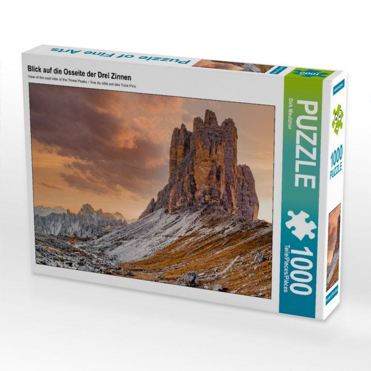 Produktbild: CALVENDO Puzzle Blick auf die Osseite der Drei Zinnen | 1000 Teile Lege-Gr&ouml;&szlig;e 64x48cm Foto-Puzzle f&uuml;r gl&uuml;ckliche Stunden