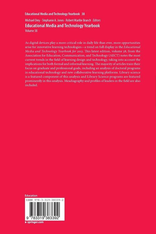 Produktbild: Educational Media and Technology Yearbook