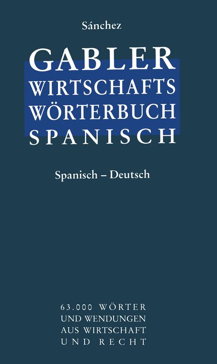 Produktbild: Wirtschaftsw&ouml;rterbuch / Diccionario econ&oacute;mico