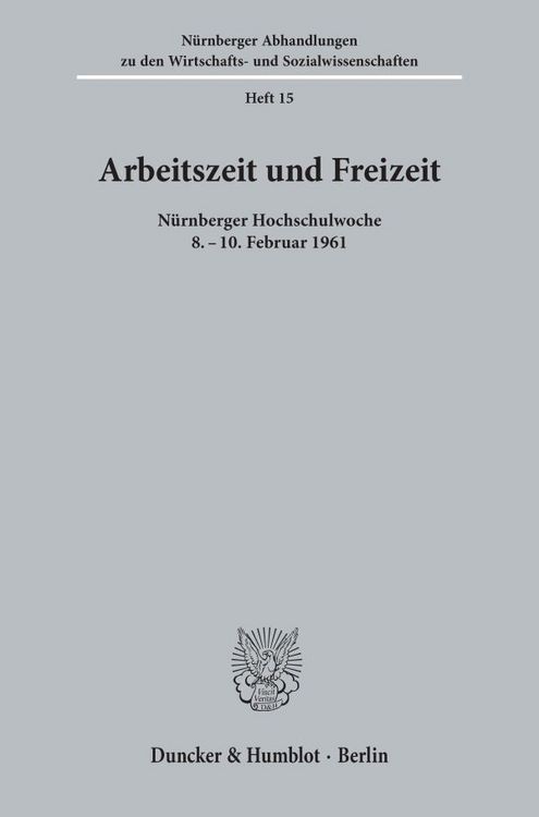 Produktbild: Arbeitszeit und Freizeit.