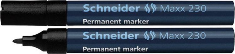 Produktbild: Schneider Maxx 230 123001 Permanentmarker Schwarz wasserfest: Ja