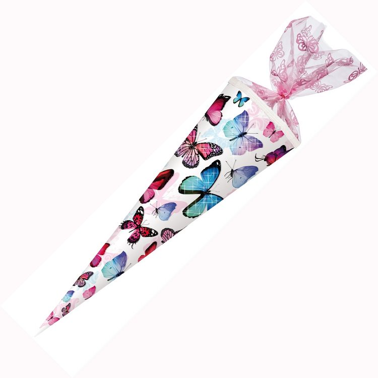Produktbild: Nestler Schult&uuml;te Schmetterling Glitzerdruck rund 70cm