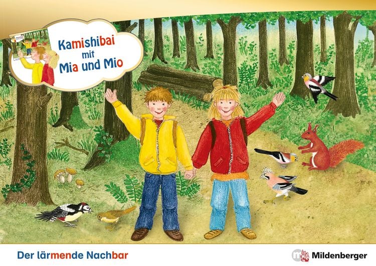 Produktbild: Kamishibai mit Mia und Mio: Der l&auml;rmende Nachbar - Set