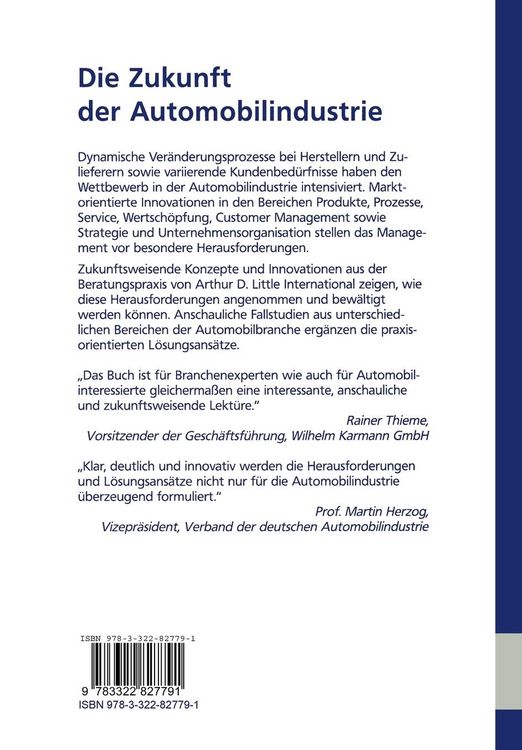 Produktbild: Die Zukunft der Automobilindustrie