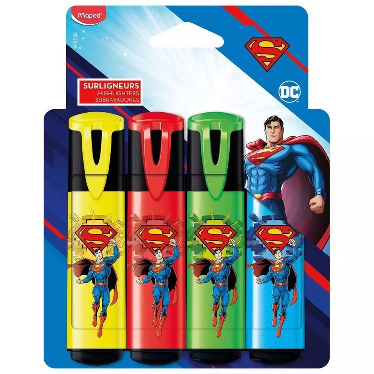Produktbild: Maped Textmarker DC Superman 4 St&uuml;ck