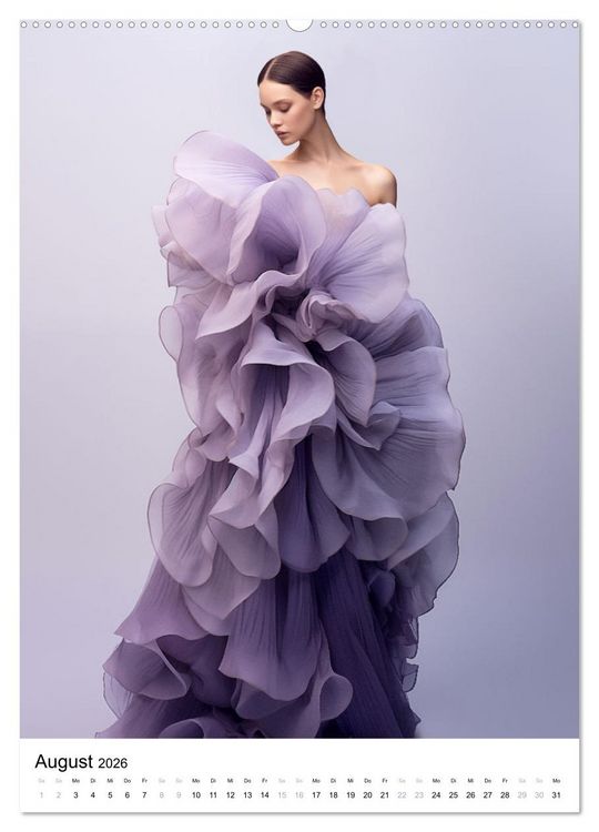 Produktbild: Floral Couture (hochwertiger Premium Wandkalender 2026 DIN A2 hoch), Kunstdruck in Hochglanz