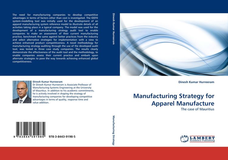 Produktbild: Manufacturing Strategy for Apparel Manufacture