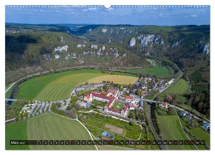 Produktbild: Mein Donautal aus der Luft (hochwertiger Premium Wandkalender 2027 DIN A2 quer), Kunstdruck in Hochglanz