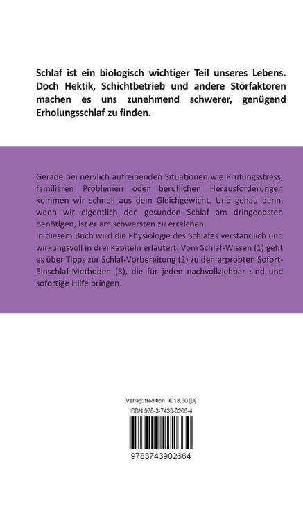 Produktbild: Einschlaf Tipps, die auch in einer 24/7 Welt wirken