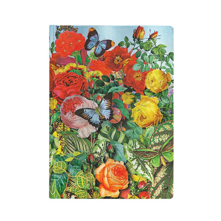Produktbild: Hardcover Notizbuch Schmetterlingsgarten, Midi, Liniert