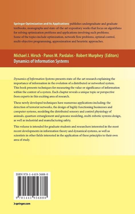 Produktbild: Dynamics of Information Systems
