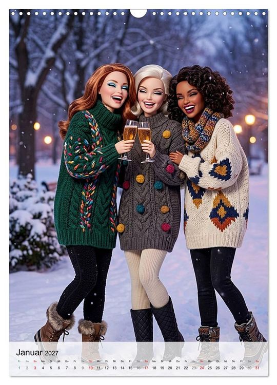 Produktbild: Fabulous Dolls &ndash; Im Hier und Jetzt (Wandkalender 2027 DIN A3 hoch), CALVENDO Monatskalender
