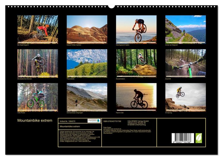 Produktbild: Mountainbike extrem (hochwertiger Premium Wandkalender 2026 DIN A2 quer), Kunstdruck in Hochglanz