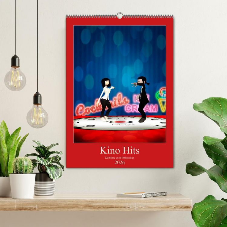 Produktbild: Kino Hits (Wandkalender 2026 DIN A2 hoch), CALVENDO Monatskalender