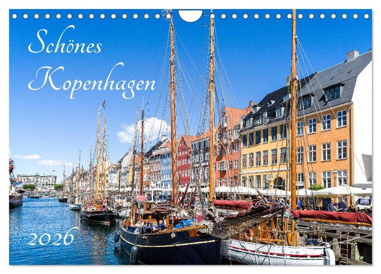 Produktbild: Sch&ouml;nes Kopenhagen (Wandkalender 2026 DIN A4 quer), CALVENDO Monatskalender