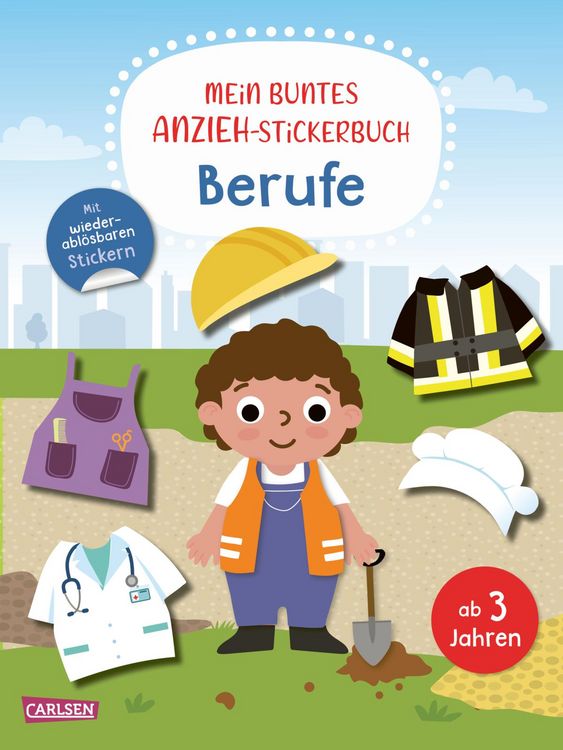 Produktbild: Mein buntes Anzieh-Stickerbuch: Berufe
