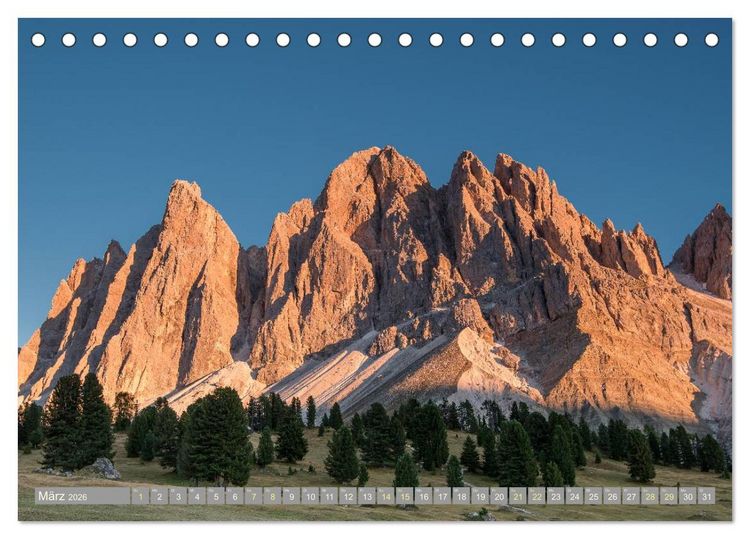 Produktbild: Herbst in den Dolomiten (Tischkalender 2026 DIN A5 quer), CALVENDO Monatskalender