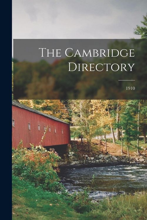 Produktbild: The Cambridge Directory; 1910