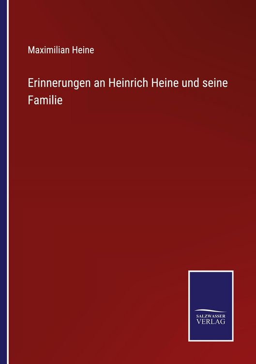 Produktbild: Erinnerungen an Heinrich Heine und seine Familie