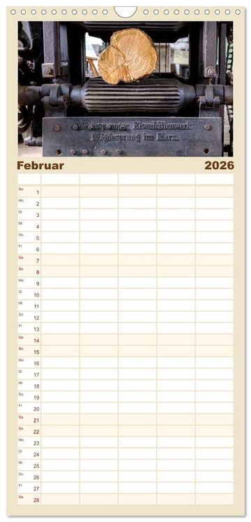 Produktbild: Familienplaner 2026 - Harzer Impressionen mit 5 Spalten (Wandkalender, 21 x 45 cm) CALVENDO