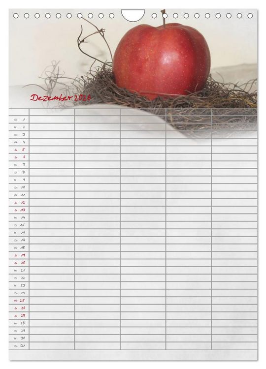 Produktbild: Familienplaner f&uuml;r die K&uuml;che. (Wandkalender 2026 DIN A4 hoch), CALVENDO Monatskalender