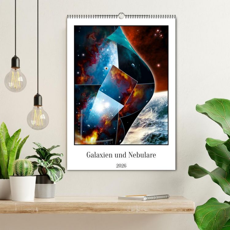 Produktbild: Galaxien und Nebulare (Wandkalender 2026 DIN A2 hoch), CALVENDO Monatskalender