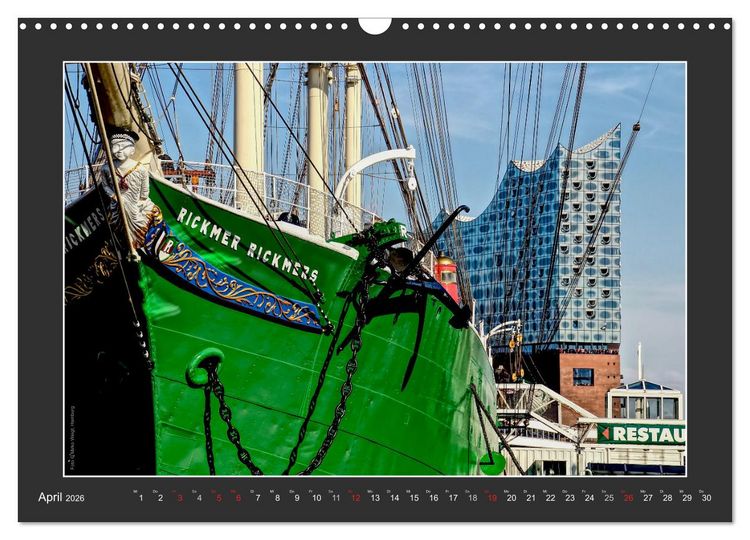 Produktbild: Die Elbphilharmonie Hamburg (Wandkalender 2026 DIN A3 quer), CALVENDO Monatskalender