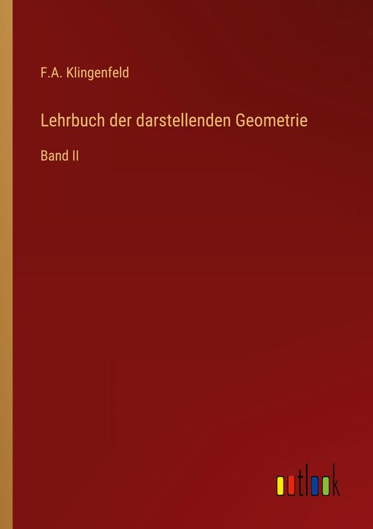 Produktbild: Lehrbuch der darstellenden Geometrie