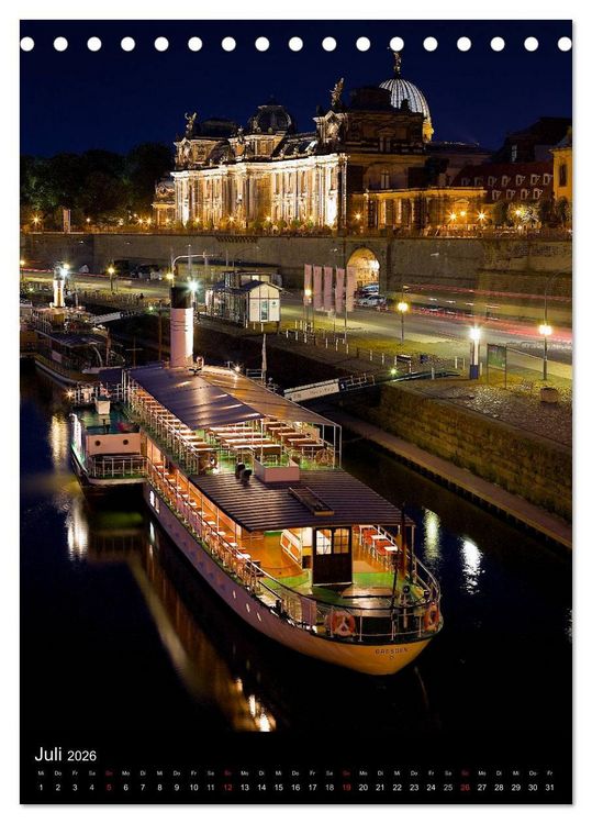 Produktbild: Die wundersch&ouml;ne Stadt Dresden (Tischkalender 2026 DIN A5 hoch), CALVENDO Monatskalender