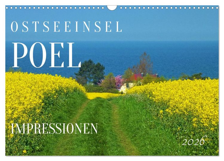 Produktbild: Ostseeinsel Poel - K&uuml;stenimpressionen (Wandkalender 2026 DIN A3 quer), CALVENDO Monatskalender