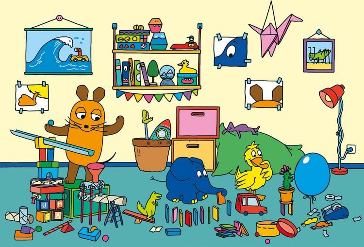 Produktbild: Ein Tag mit der Maus, 3x48 Teile Puzzle